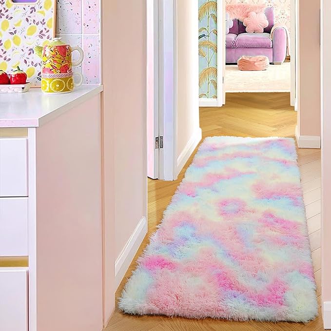 PAGISOFE Machine Washable Rainbow Runner Rugs - Image 9