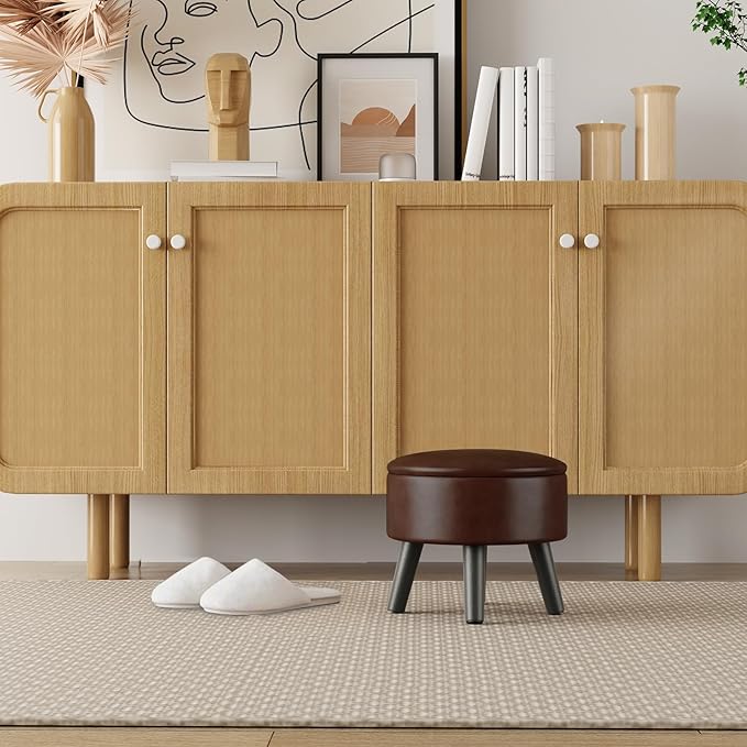 FIMIVIBI Small Foot Stool Ottoman - Image 8