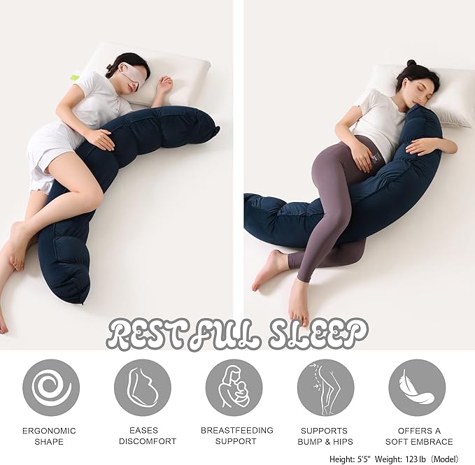 Peallow – Long Round Body Pillow - Image 5