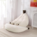 Banana Bean Bag Chair with Ottoman, Floor Sofa Bed with Footrest, Comfy by IEVENW