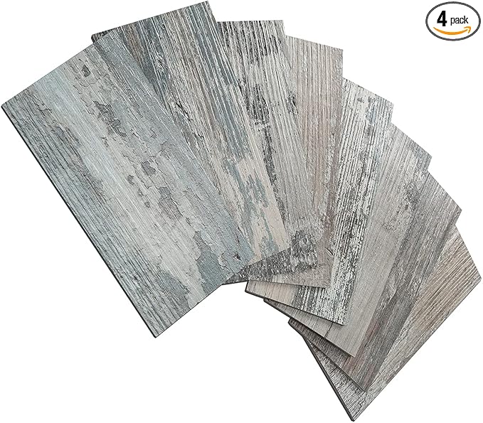 AULIGET Peel and Stick Backsplash PVC Tile, 4 Pieces by AULIGET