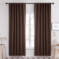 Deconovo Blackout Curtains, Thermal Insulated, W52 x L95 2 Panels, Back Tab by Deconovo