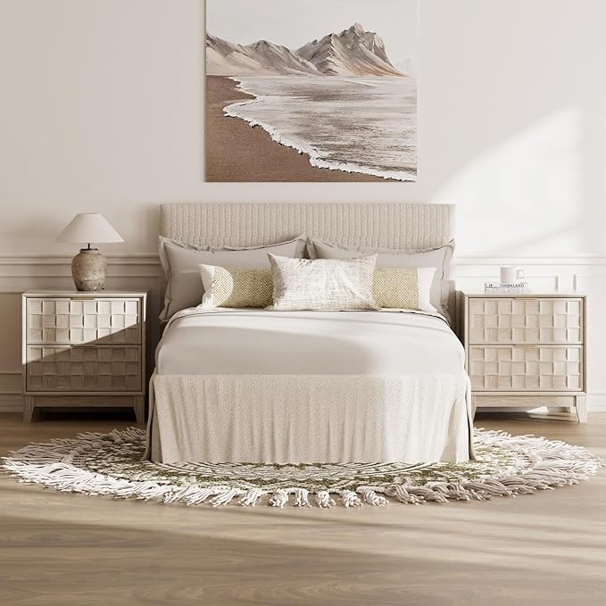 COLAMY Nightstand with Charging Station, Dorm and Small Spaces - Image 3