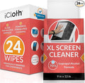 iCloth 70% Isopropyl Alcohol XL Screen and Electronics Wipes, Streak-Free by iCloth