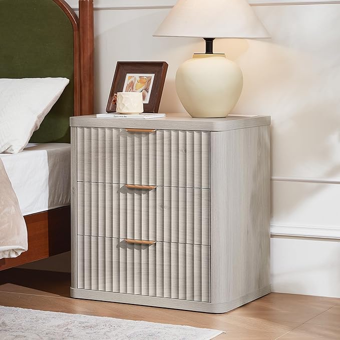LEYAOYAO 23" Wide Fluted Night Stand - Image 2