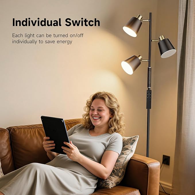 LED Tree Floor Lamp, 2500LM Super Bright Standing Lamp - Image 4
