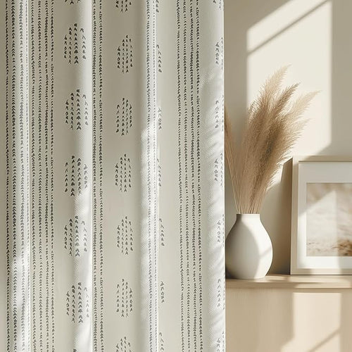 100% Boho Blackout Curtains 63 Inches Long by ugoutry