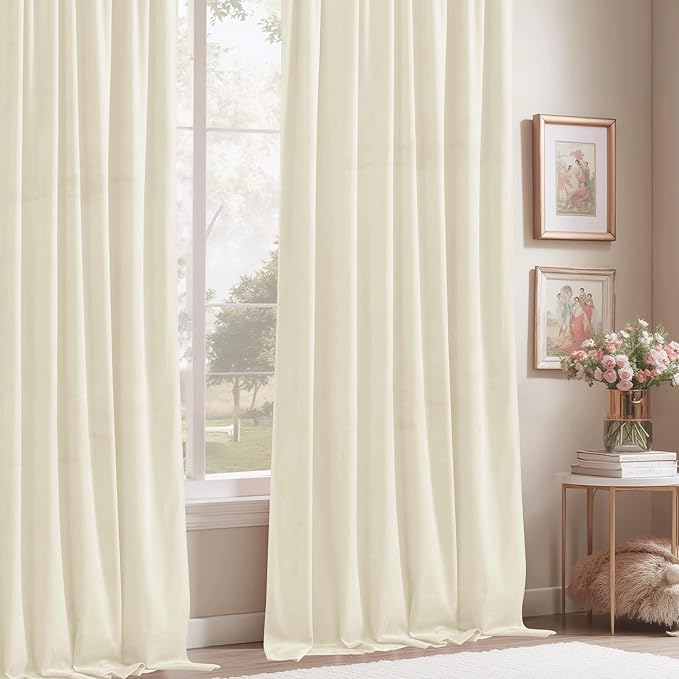 StangH White Velvet Curtains 90 inches - Image 7