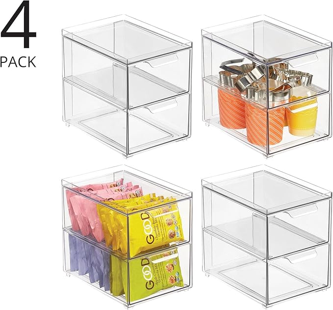 mDesign Stackable Storage Containers Box - Image 4
