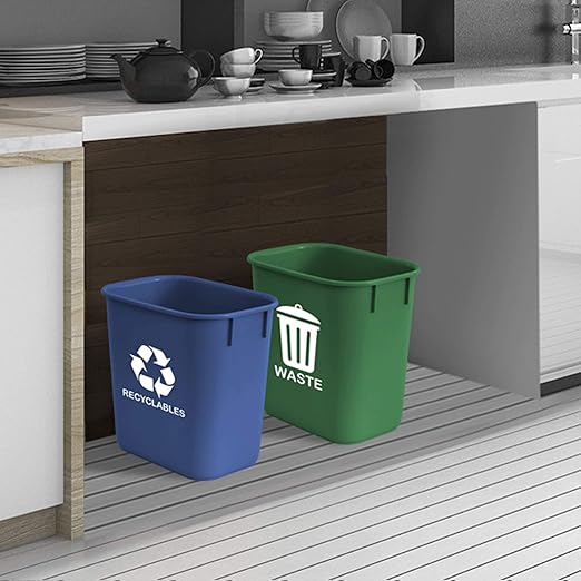 Acrimet Wastebasket Bin for Recycling and Waste, 3.25 Gallon/ 13 Quart/ 12 Liter - Image 3