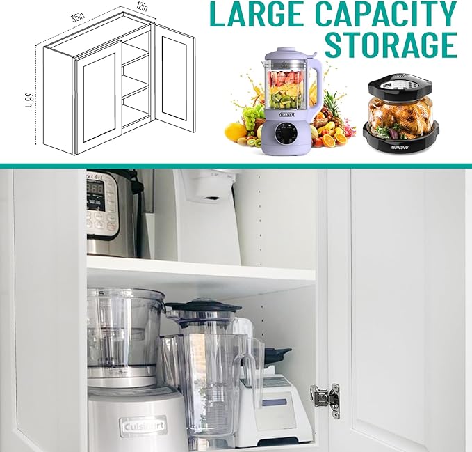 Wall Kitchen Cabinets, Wall Mounted, RTA Upper Cabinet, Modern - Image 6