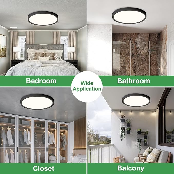 6PK 15.8 Inch Dimmable LED Flush Mount Ceiling Light, - Image 8