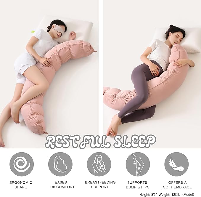 Peallow – Long Round Body Pillow - Image 5