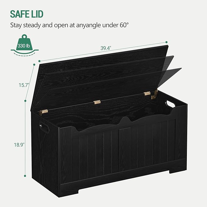 Hzuaneri 39.4" Storage Chest, Storage Bench Trunk - Image 3