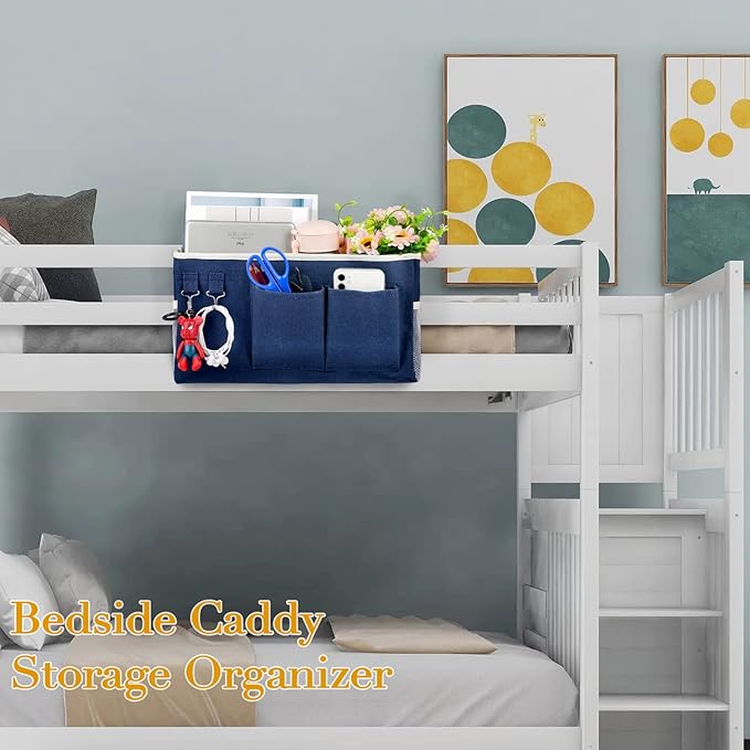 Ozzptuu Bedside Storage Caddy/Bedside Hanging Storage Bag - Image 3
