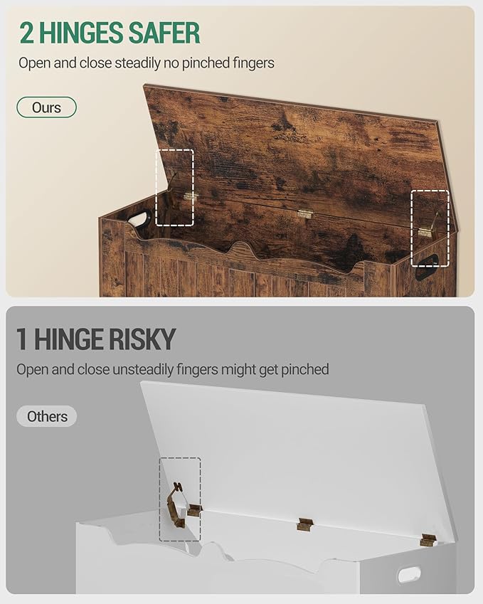 Hzuaneri 39.4" Storage Chest, Storage Bench Trunk - Image 9