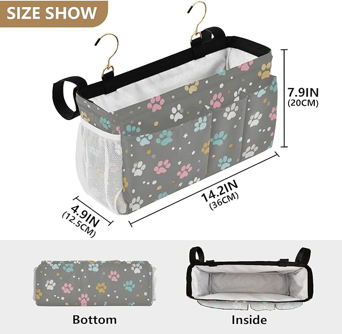 Bedside Caddy Hanging Bunk Bed Caddy Bed Organizer Hanging Pocket - Image 4