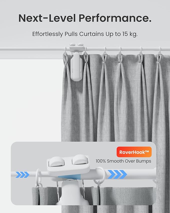 SwitchBot 2025 Automatic Curtain Opener 3 Rod-Bluetooth Remote Control - Image 3