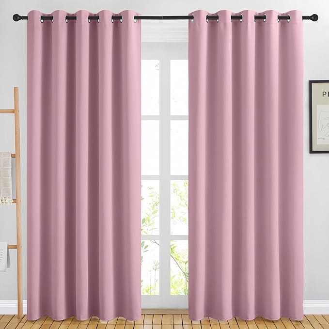 NICETOWN Blackout Sliding Door Curtains 84 inch Length 2 Panels by NICETOWN