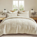 RECYCO Luxury Velvet Quilt Set, California King 118'' x 106'' Oversized by RECYCOHOMECOLLECTION