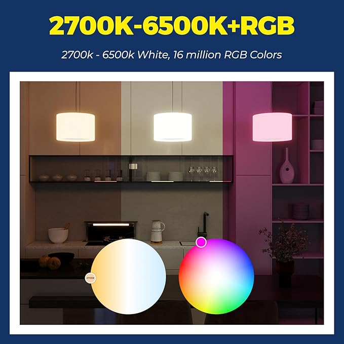 Lightinginside Smart Light Bulbs 60W Equivalent, WiFi Smart Bulb Compatible - Image 5