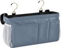 KOPIRIT Dusty Blue Bedside Caddy Storage Bag Bedside Organizer by KOPIRIT
