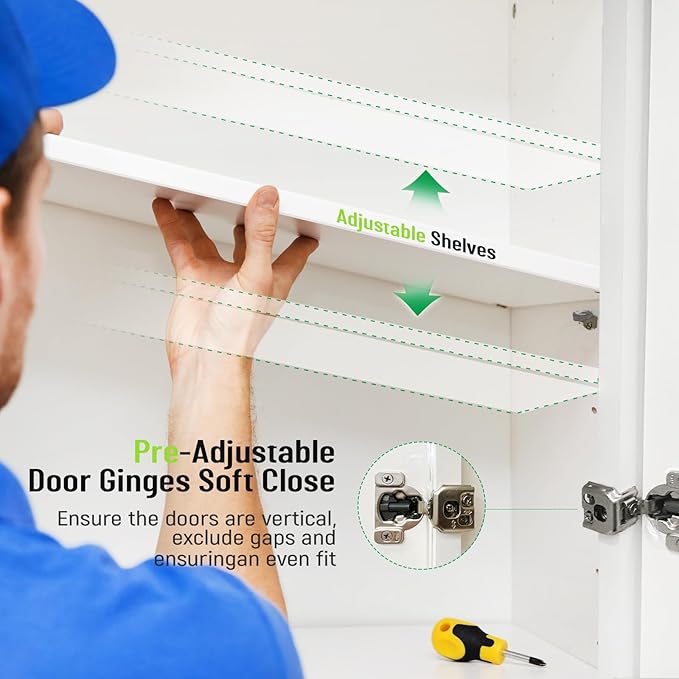 Wall Kitchen Cabinets, RTA Cabinets, Wall Mounted, RTA Upper Cabinet, Modern - Image 4