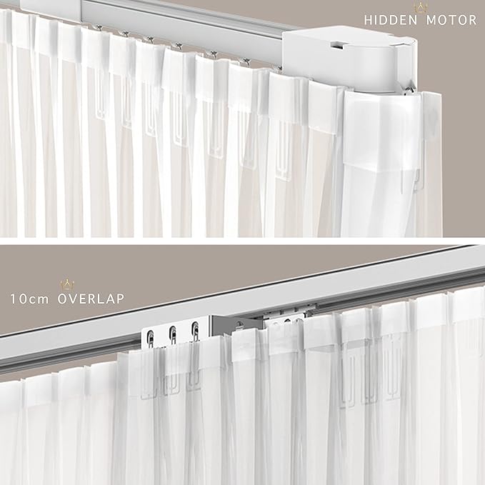 Quoya QL600 Smart Electric Curtain Track, Motorized Motor, Adjustable Track - Image 5
