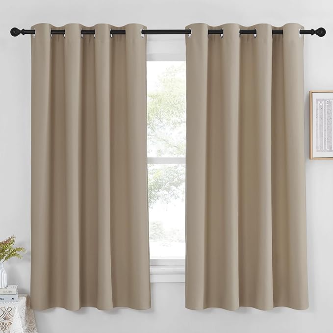 NICETOWN Blackout Curtain Panel 63 inch Long by NICETOWN
