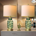 Oneach 22" Glass Table Lamps Set of 2, Nightstand Lamp by Oneach