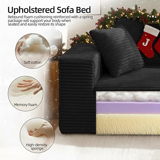 Single Cloud Sofa, Giant Bean Bag Chair - Image 4