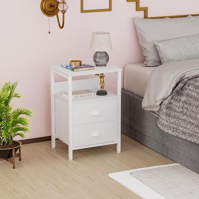 Furologee Nightstand Bedside Table - Image 2