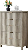 5 Drawers Dresser for Bedroom, 44 Inches Tall Modern Bedroom Dressers, Chest of by OAKHAMHOME