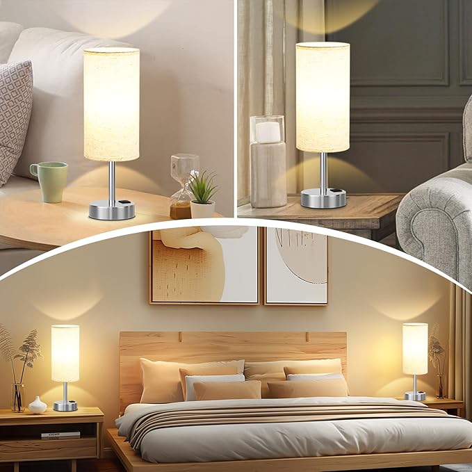Dicoool Touch Table Lamp for Bedroom Nightstand - Image 2
