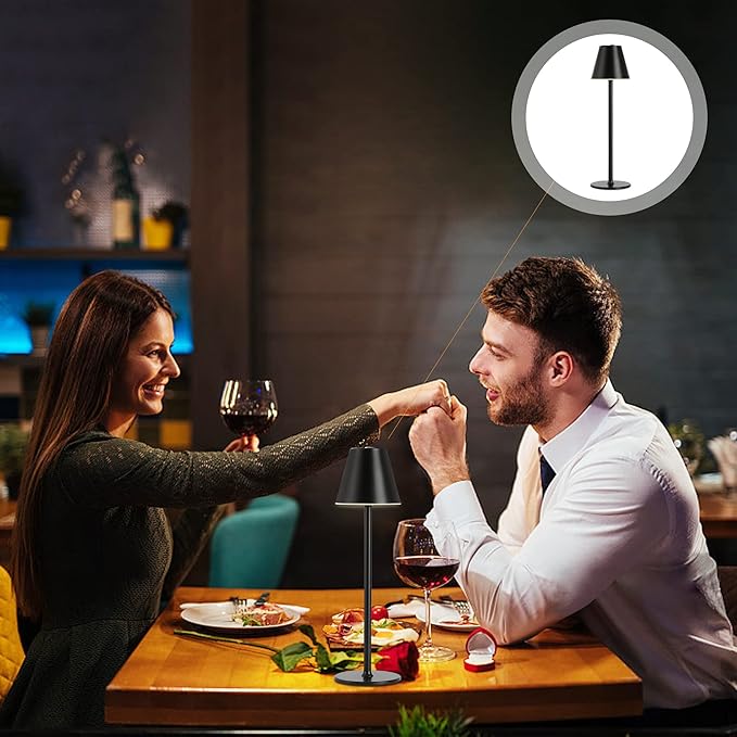 Modern LED Cordless Table Lamp, 4000mAh Rechargeable Battery, 3 Level - Image 5