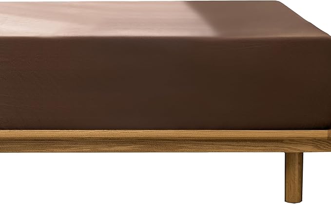 MooMee Fitted Bottom Sheet Only 100% Washed Cotton Linen Like Textured - Image 4