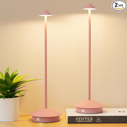 2-Pack 6000mAh Rechargeable Led Table Lamp Cordless, 3000K-6000K Stepless by Aoceley