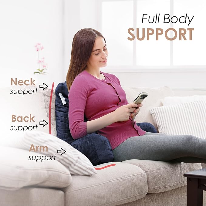 Nestl Reading Pillow with Shredded Memory Foam, Designed - Image 3