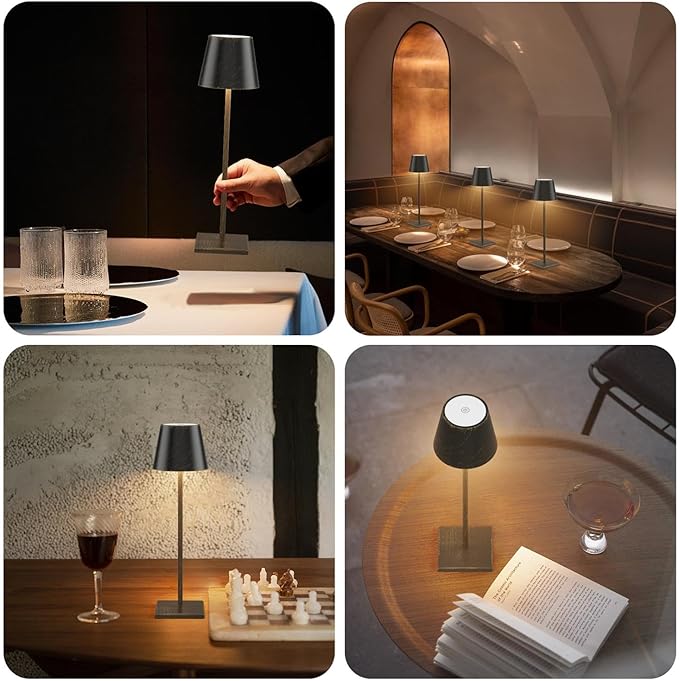 2-Pack Rechargeable Table Lamps LED Cordless Table Lamp 3W 5500mAh Battery - Image 8