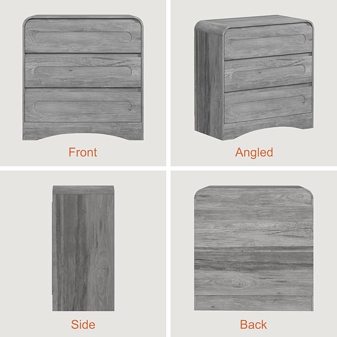3 Drawer Dressers for Bedroom, Large Modern Dressers - Image 8