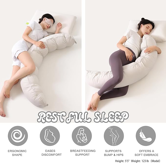 Peallow – Long Round Body Pillow - Image 5