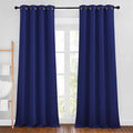 NICETOWN Navy Blue Blackout Curtains 102 inches Long, Grommet Thermal Insulated by NICETOWN