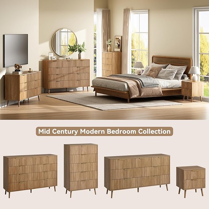 CARPETNAL Fluted 7 Drawer Dresser - Image 4