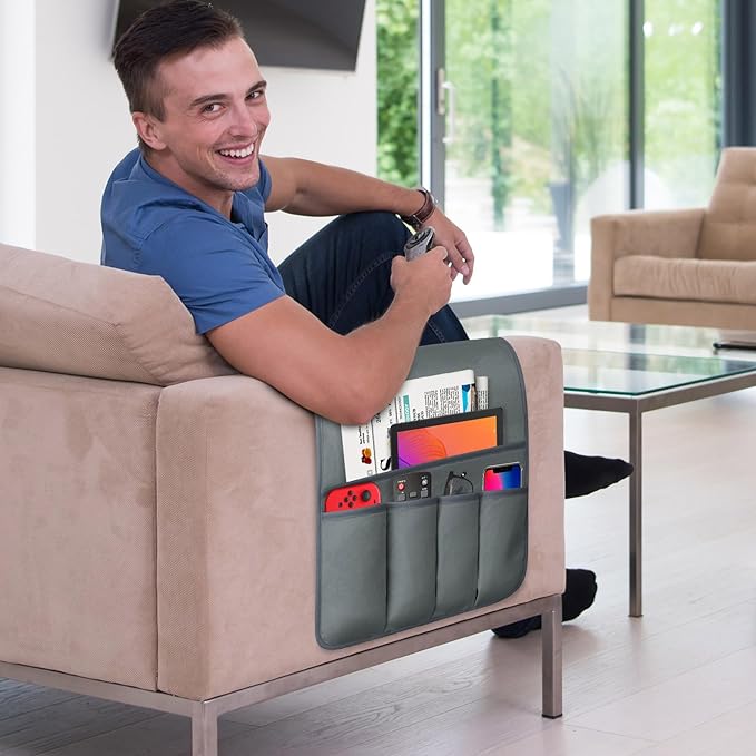 WETRBWEH TV Remote Control Holder Couch Caddy, Non-slip Bedside Caddy Organizer - Image 2