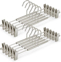 VWV 10-Pack Adjustable Women's Skirt and Pants Hangers, Space-Saving, Suitable by Designedforluxuryhangers