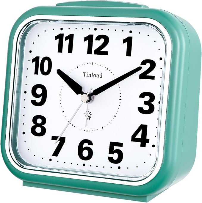 5.5" Large No Ticking Analog Alarm Clock, Silent Readable - Image 8