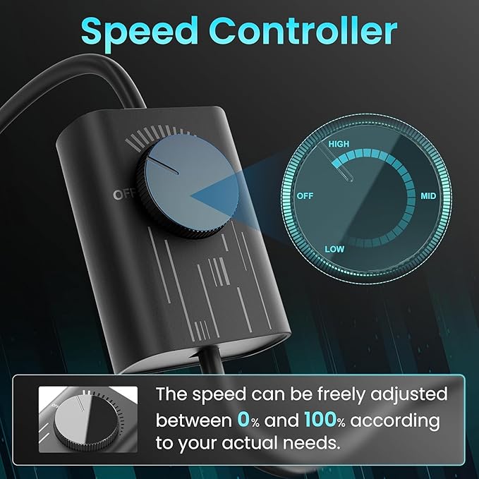 HG Power 10 Inch Shutter Exhaust Fan - Image 2