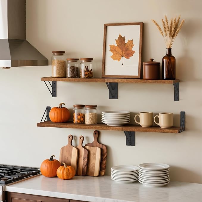 BAYKA Wall Shelves for Bedroom Decor, Floating Shelves for Wall, Display - Image 7