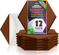 Acoustic Panels 12 Pack Soundproof Wall Panels, High-Density Wall Decoration by SonicAcoustics