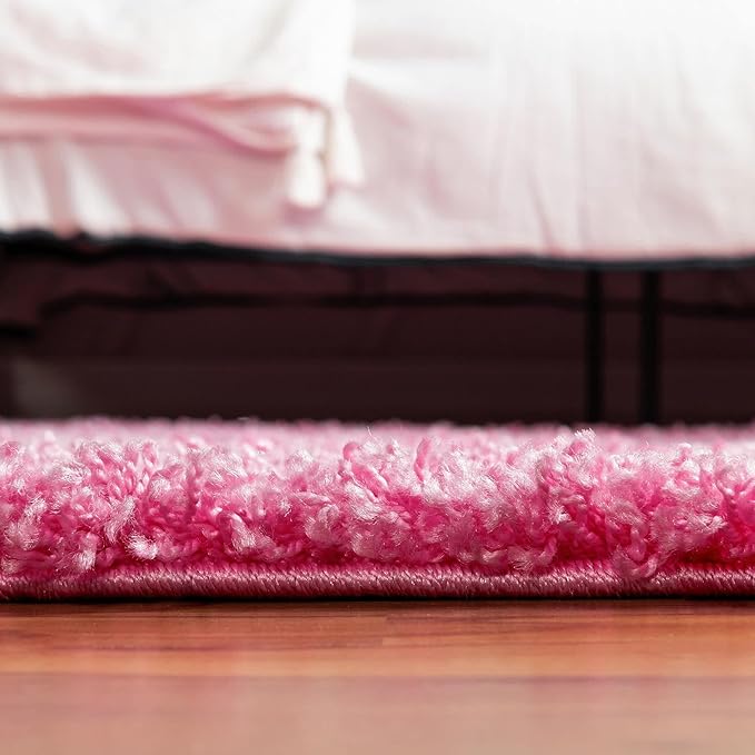 Unique Loom Solid Shag Collection Area Rug - Image 4
